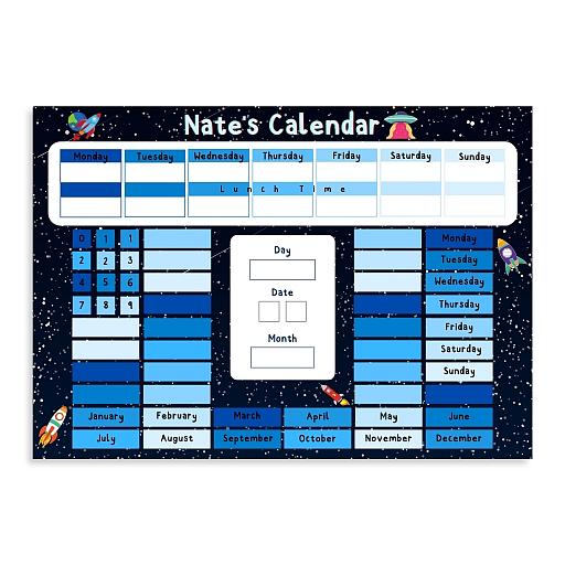 Customisable Calendar for Kids